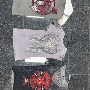 Bundle of 3 affliction shirts